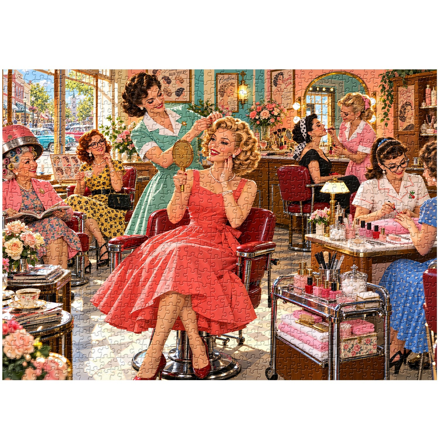 Retro Beauty Salon Jigsaw Puzzle 1000 Pieces