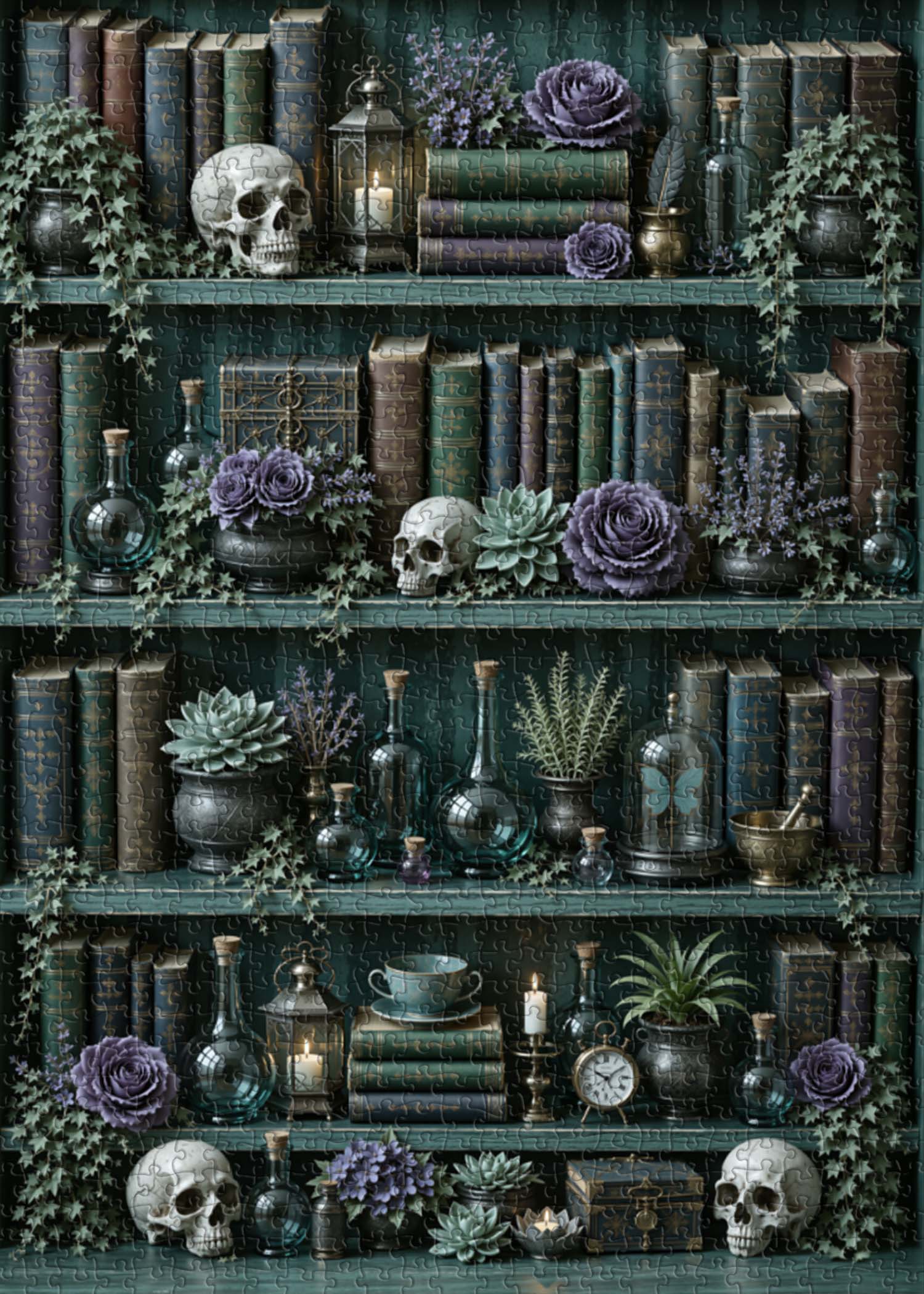 Gothic Magic Bookshelf Jigsaw Puzzle 1000 Piece