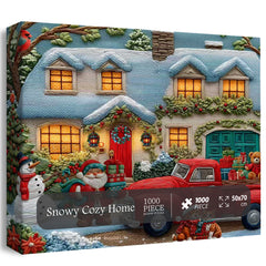 Snowy Cozy Home Jigsaw Puzzles 1000 Pieces