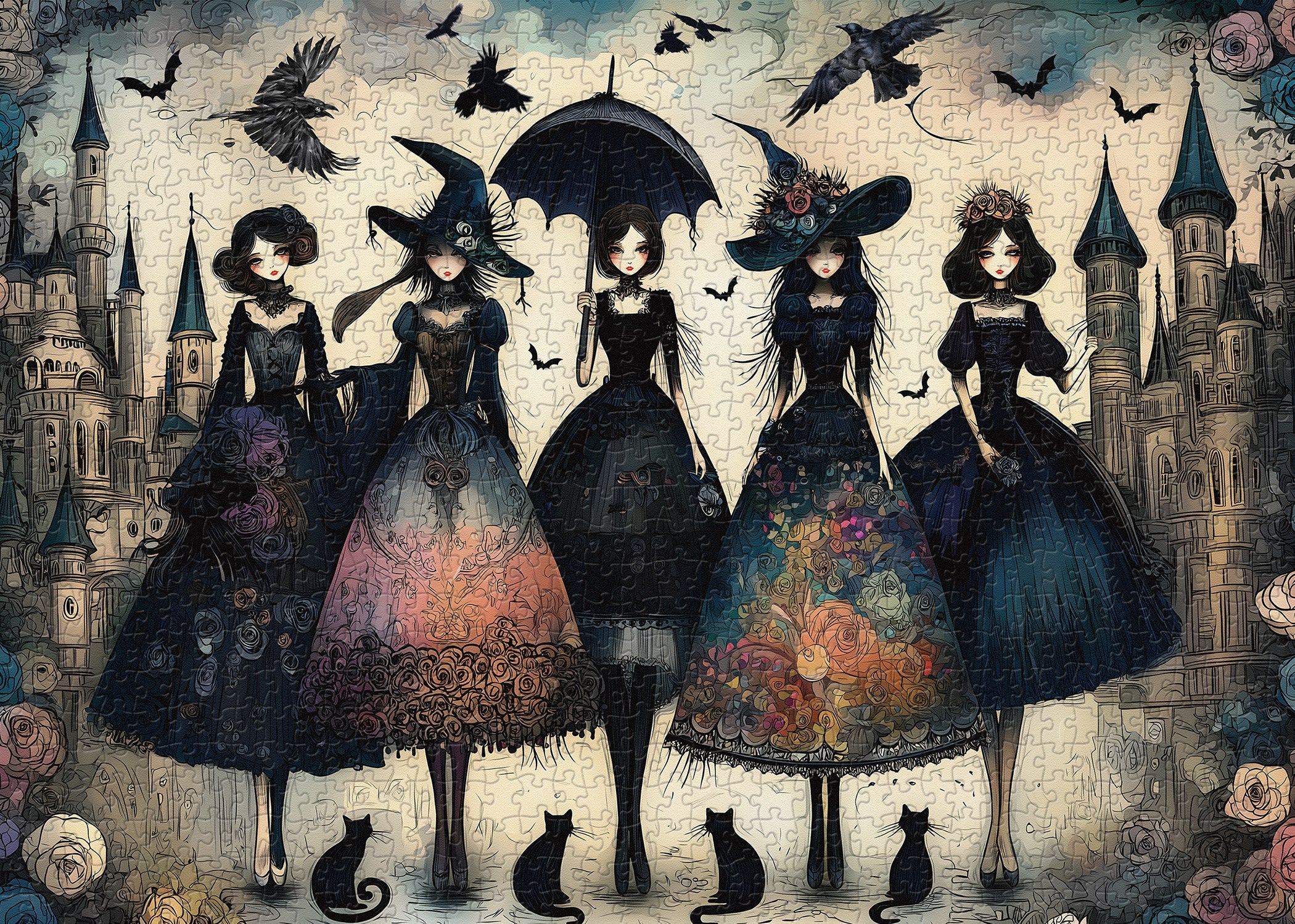 Puzzle 1000 Pièces Midnight Girls