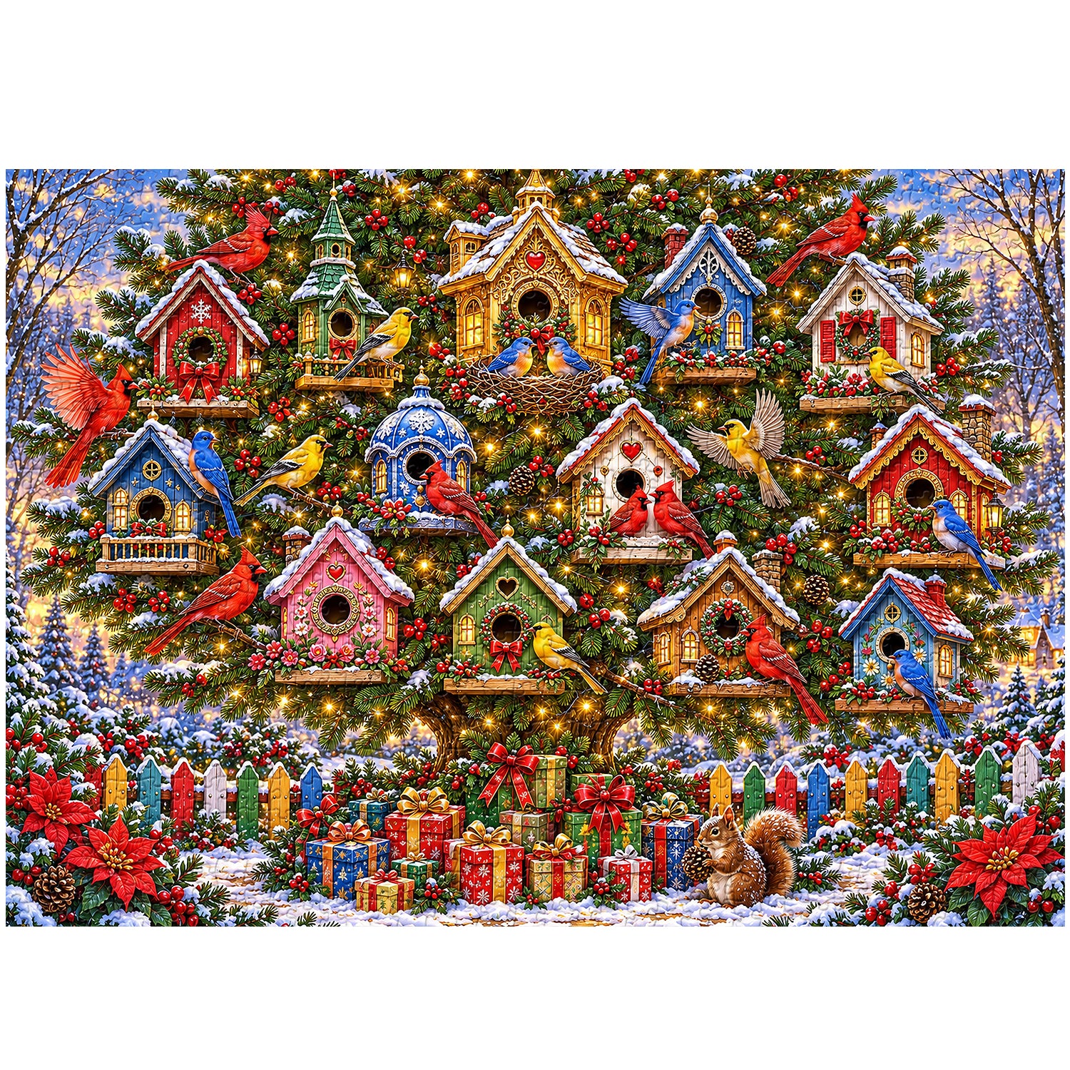 A Tree Full of Christmas Joy Jigsaw Puzzle 1000 Piece