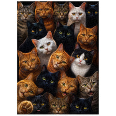 The Cat Army Jigsaw Puzzle 1000 Piece