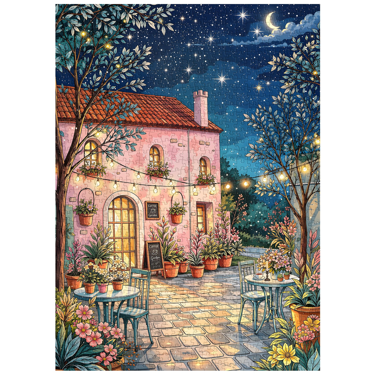 Starry Cafe Jigsaw Puzzle 1000 Piece