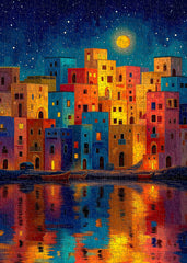 Starry Harbor Jigsaw Puzzle 1000 Pieces
