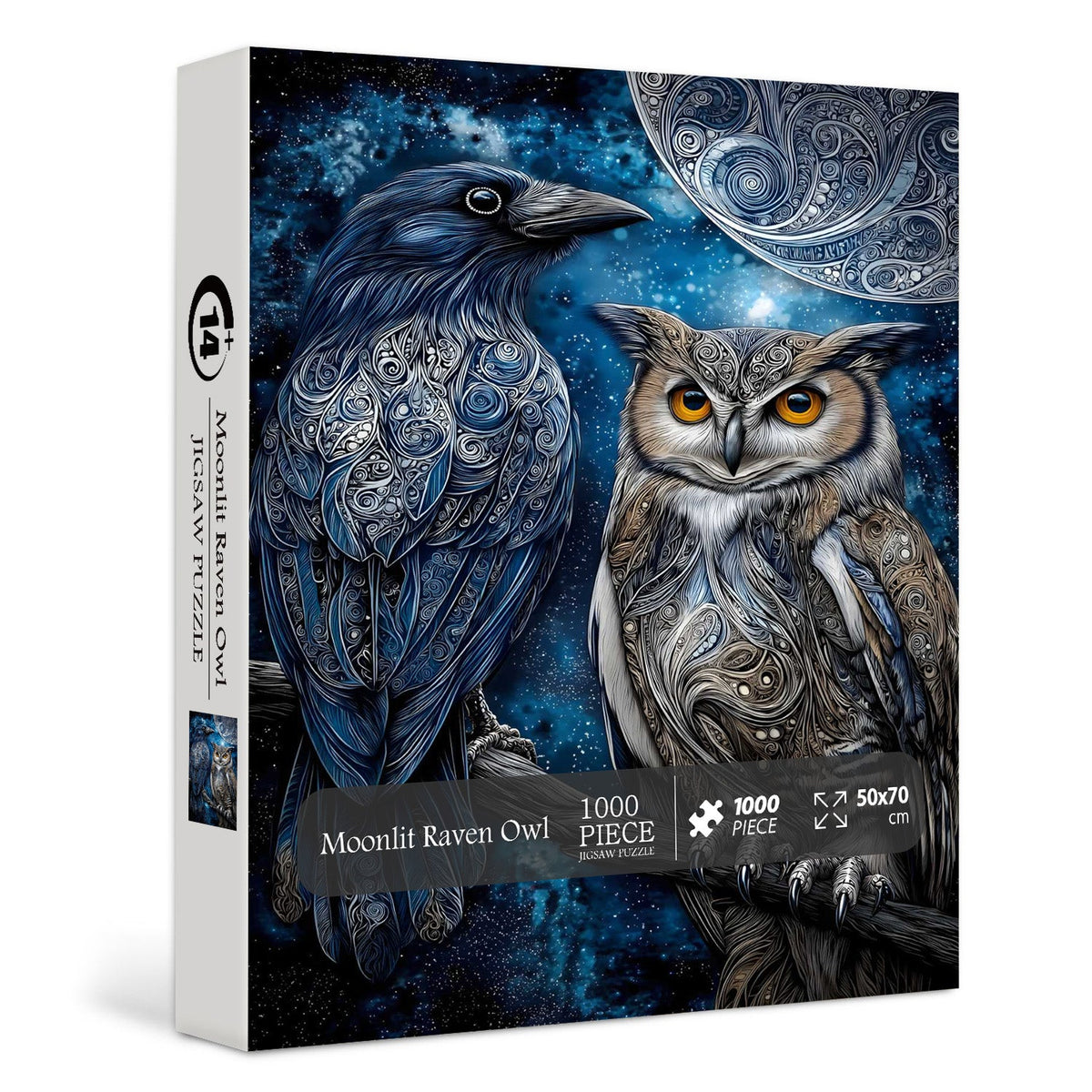 Moonlit Raven Owl Jigsaw Puzzle 1000 Pieces