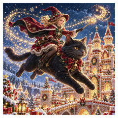 Cat’s Christmas Flight Jigsaw Puzzle 1000 Piece