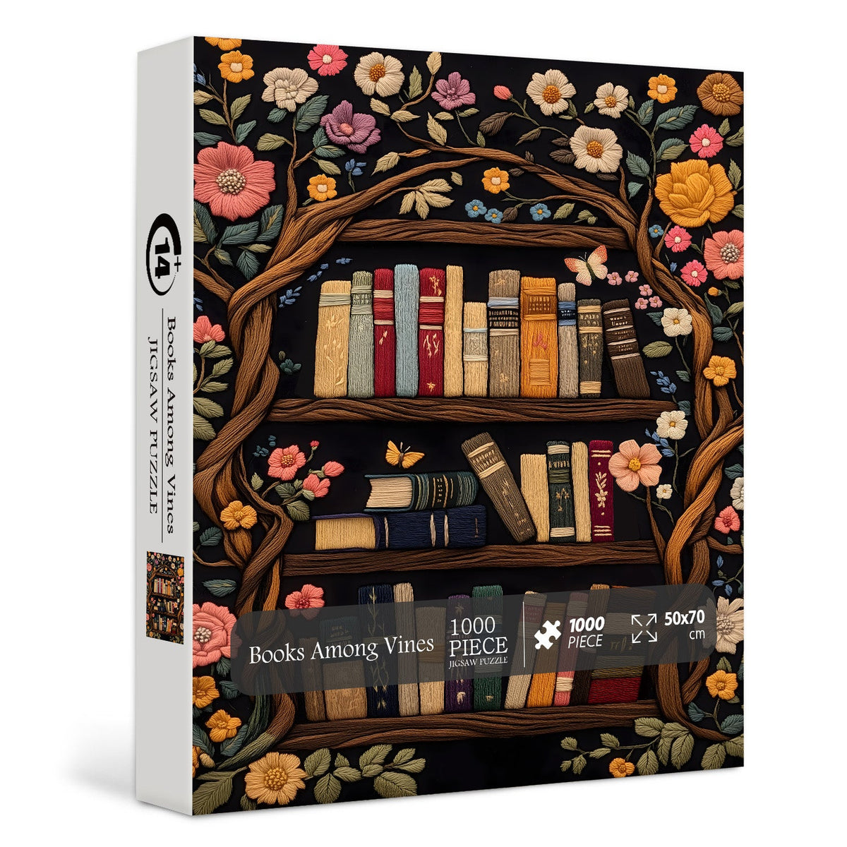 Books Among Vines Jigsaw Puzzle 1000 Pieces