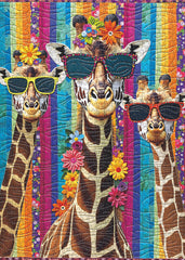 Fabric Giraffe Jigsaw Puzzles 1000 Pieces