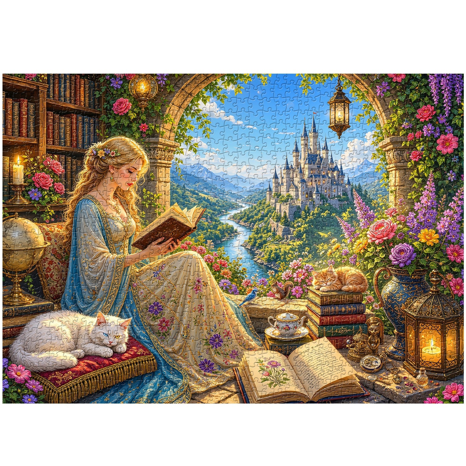 Castle Bloom Dreams Jigsaw Puzzle 1000 Pieces