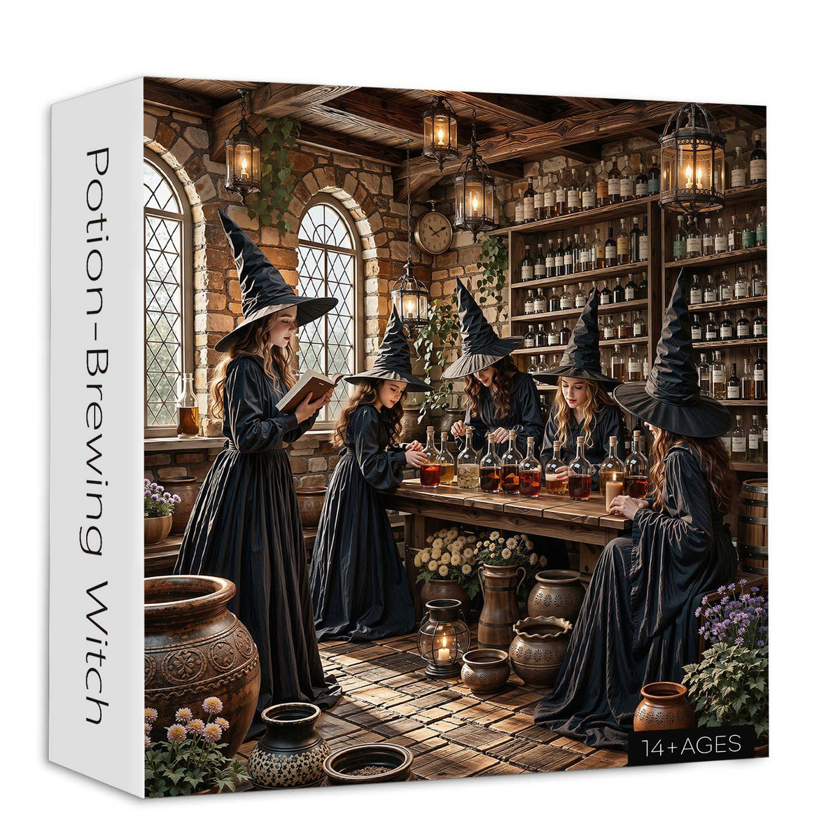 Potion-Brewing Witch Jigsaw Puzzle 1000 Piece