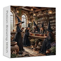 Potion-Brewing Witch Jigsaw Puzzle 1000 Piece