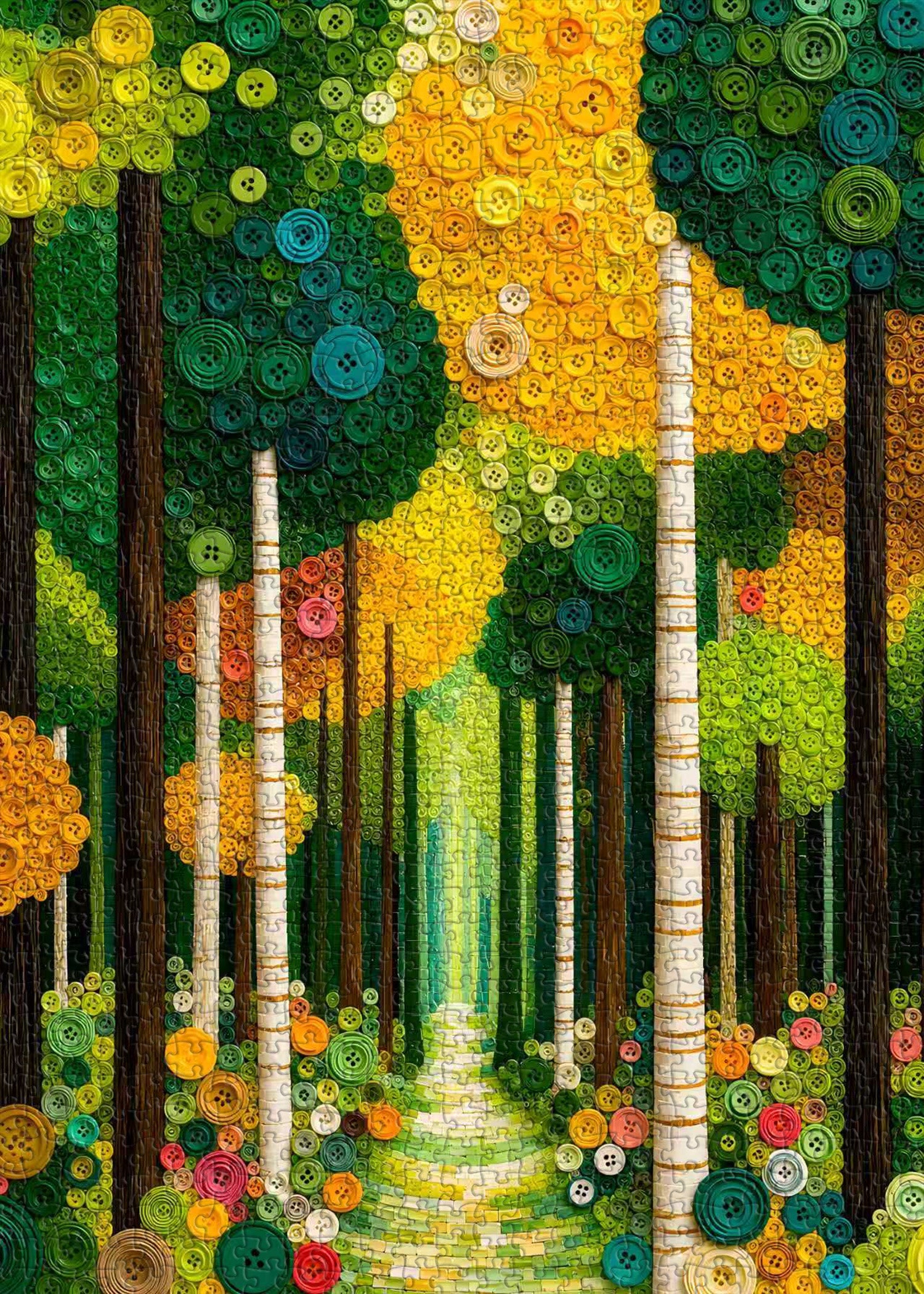 Sunlit Path Jigsaw Puzzle 1000 Pieces