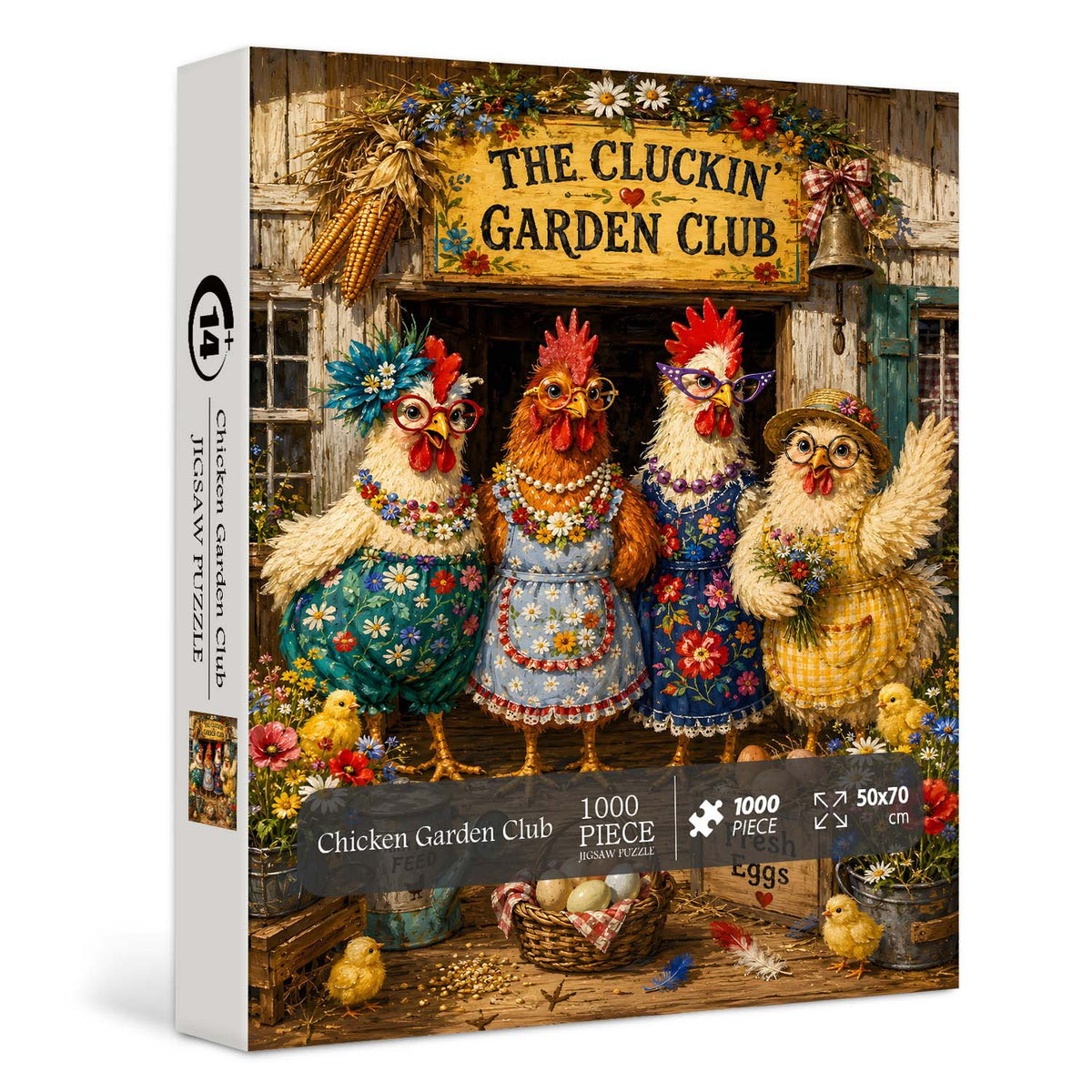 Chicken Garden Club Jigsaw Puzzle 1000 Pieces