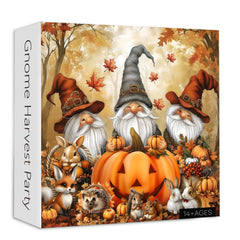 Gnome Harvest Party Jigsaw Puzzle 1000 Pieces