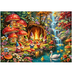 Little Dwarf Forest Party Jigsaw Puzzle 1000 Pieces
