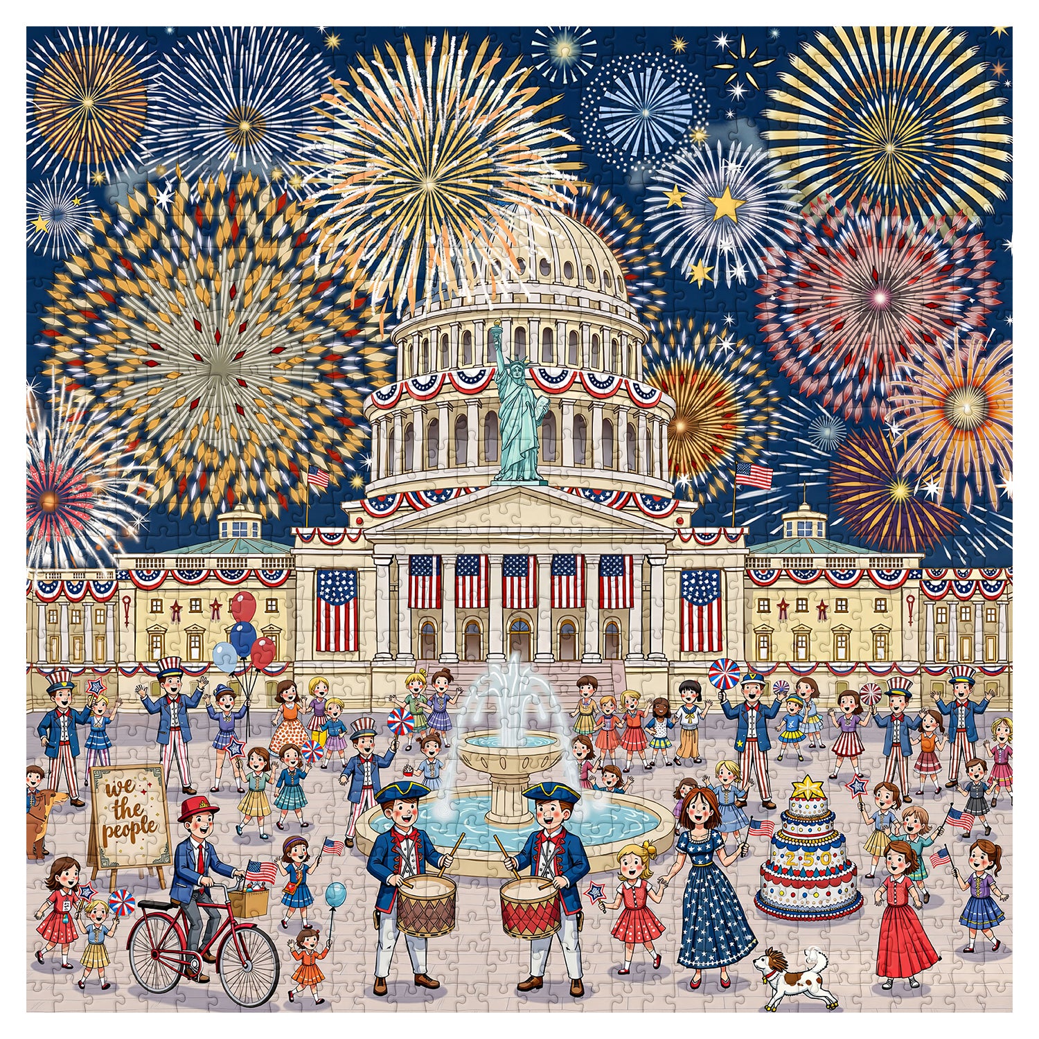 Fireworks & Freedom Jigsaw Puzzle 1000 Pieces