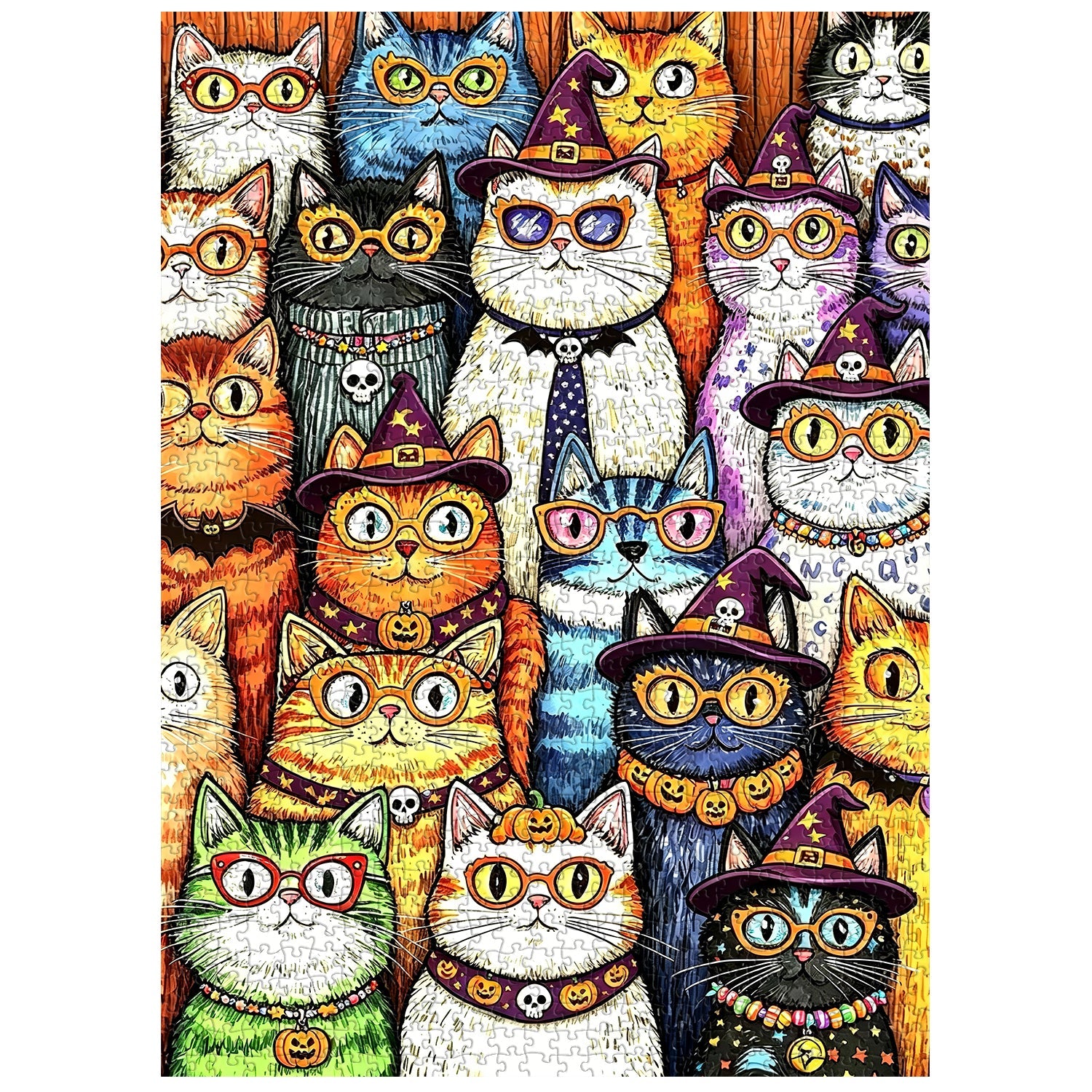 Halloween Cat Party Jigsaw Puzzle 1000 Pieces