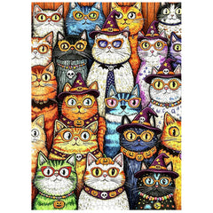 Halloween Cat Party Jigsaw Puzzle 1000 Pieces