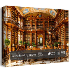 Retro Reading Room Jigsaw Puzzle 1000 Piece