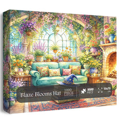 Blaze Blooms Hat Jigsaw Puzzle 1000 Piece