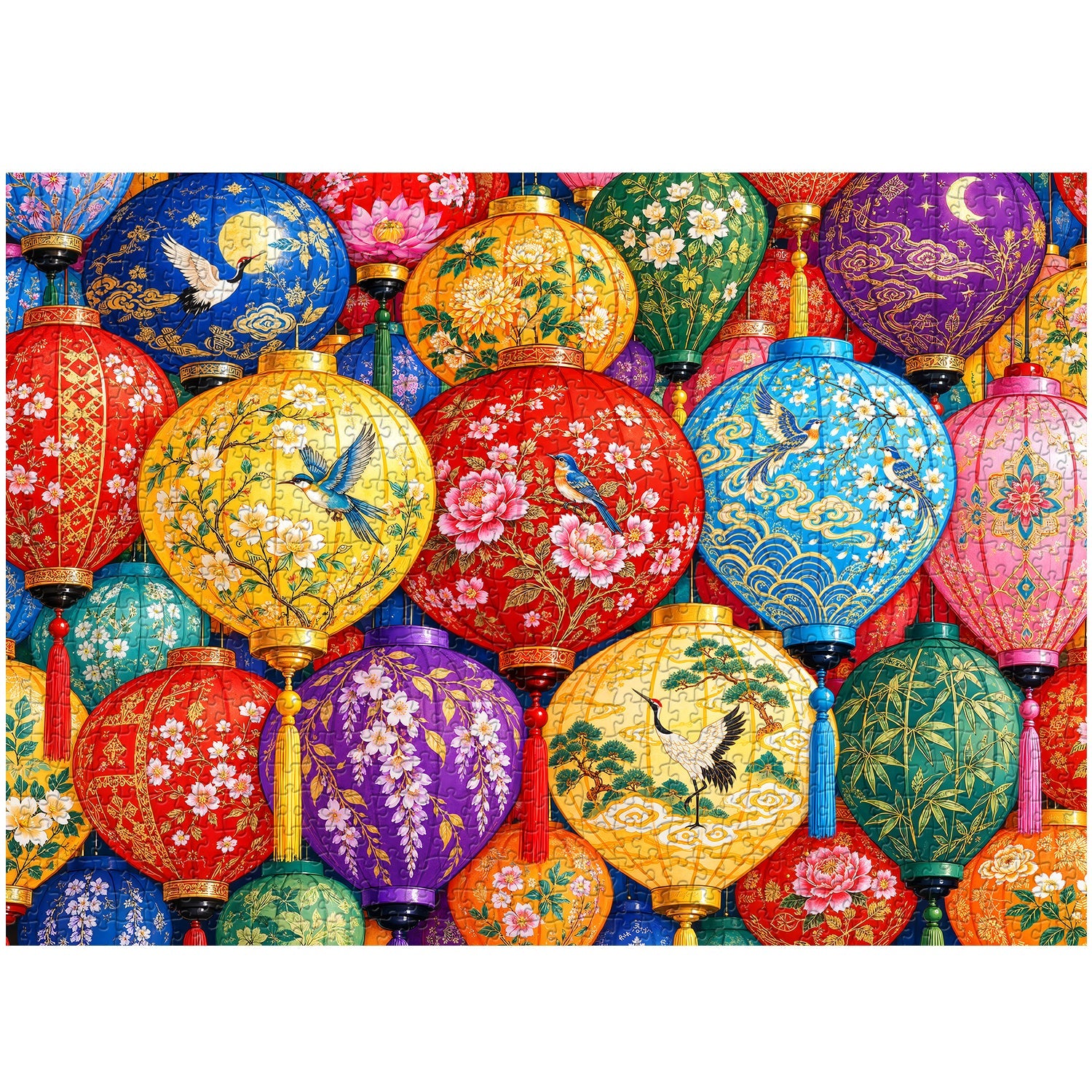 Lantern Fest Glow Jigsaw Puzzle 1000 Piece