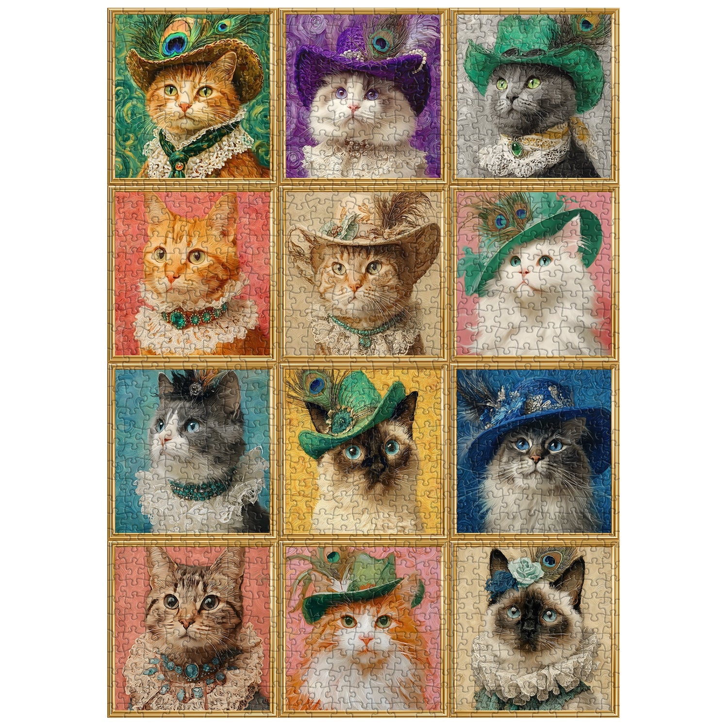 Vintage Cat Collection Jigsaw Puzzle 1000 Pieces