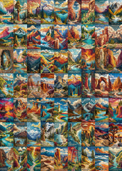 Woven National Parks Jigsaw Puzzle 1000 Pieces