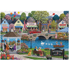 Riverside Market Jigsaw Puzzle 1000 Piece