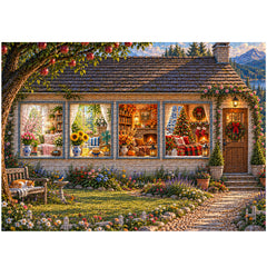 A Year of Cozy Moments Jigsaw Puzzle 1000 Piece