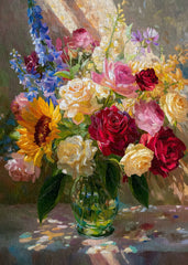 Sunlit Bouquet Jigsaw Puzzle 1000 Pieces