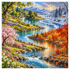 Four Seasons Valley Jigsaw Puzzle 1000 Pieces