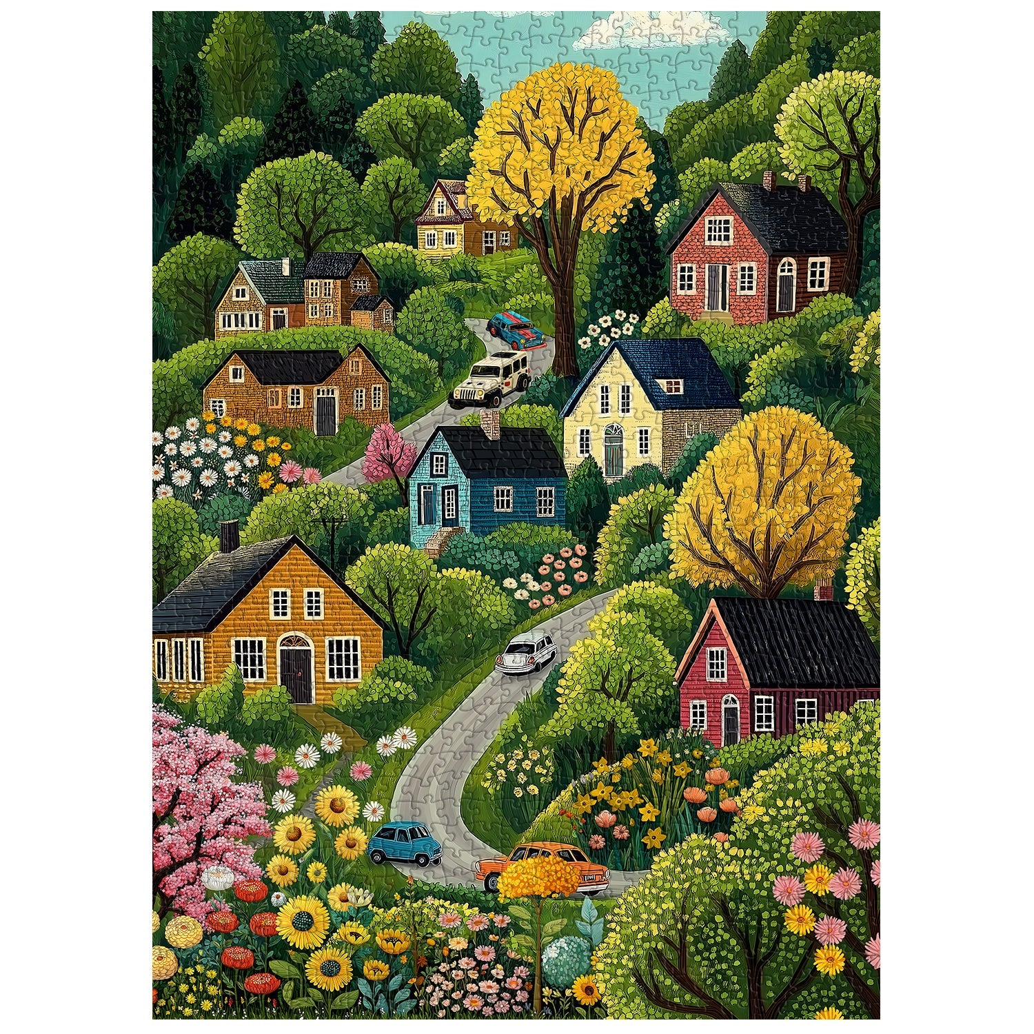 Vibrant Countryside Jigsaw Puzzle 1000 Pieces