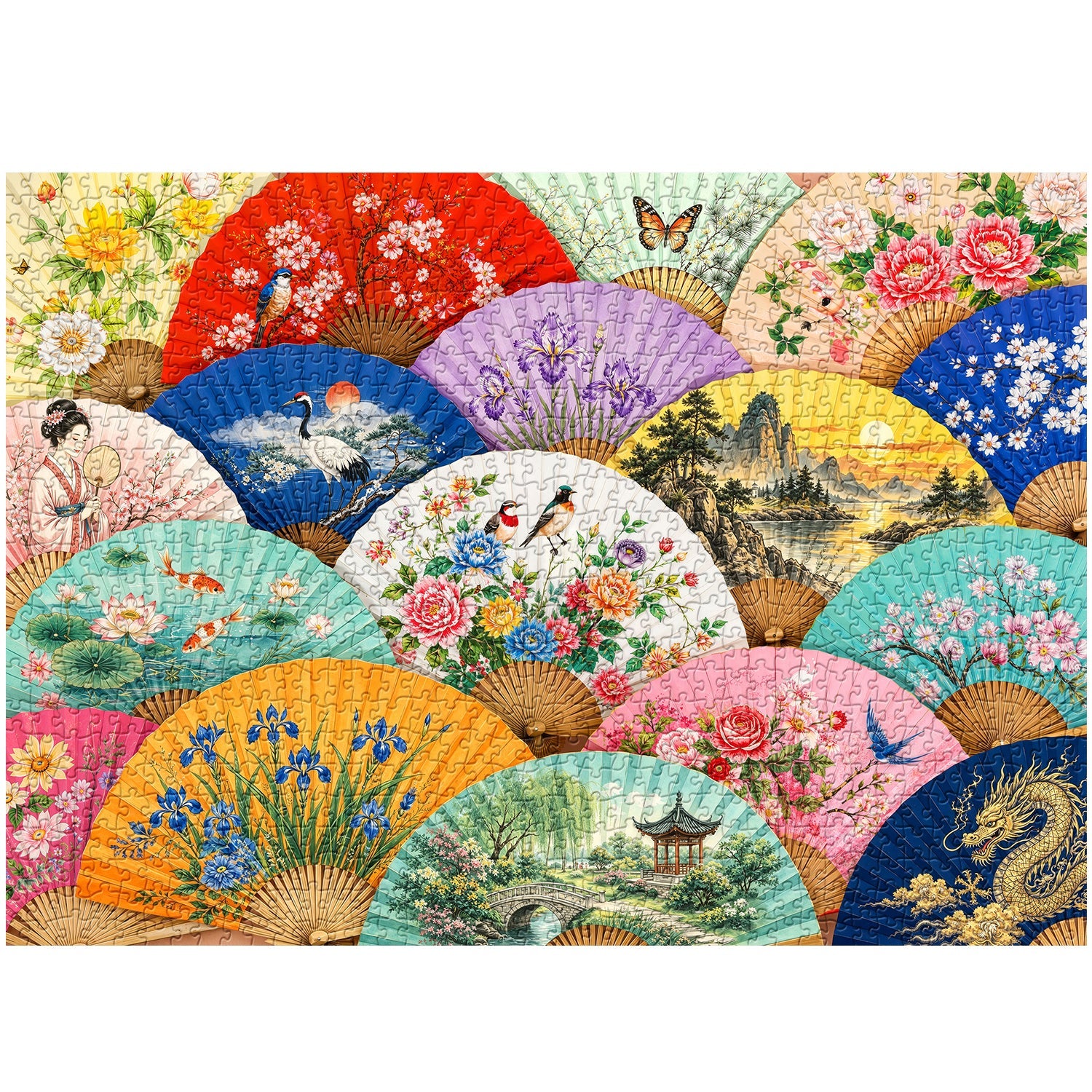 Fan Elegance Jigsaw Puzzle 1000 Piece