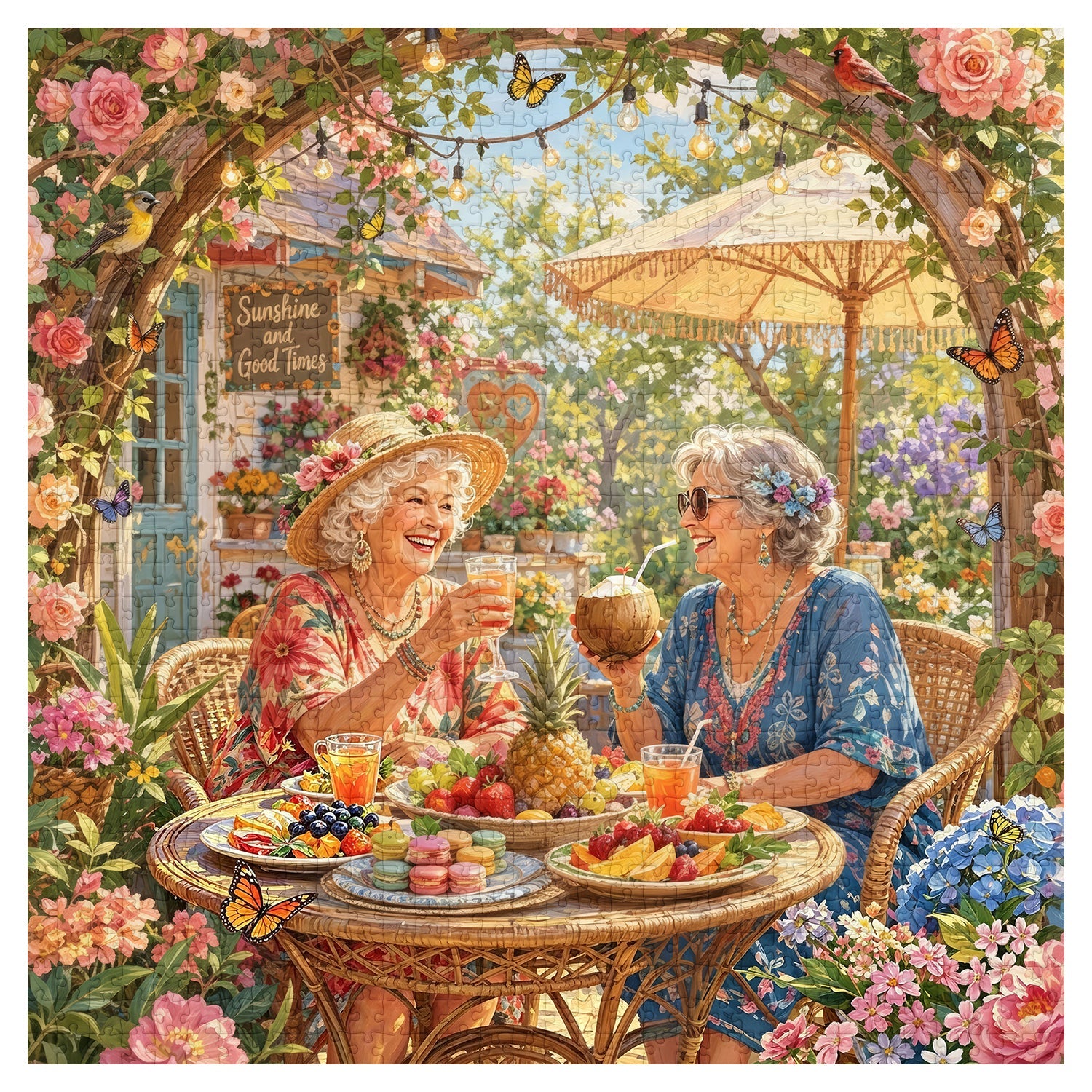 Garden Sisters Jigsaw Puzzle 1000 Piece