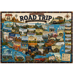 Puzzle de 1000 pièces Road Trip américain