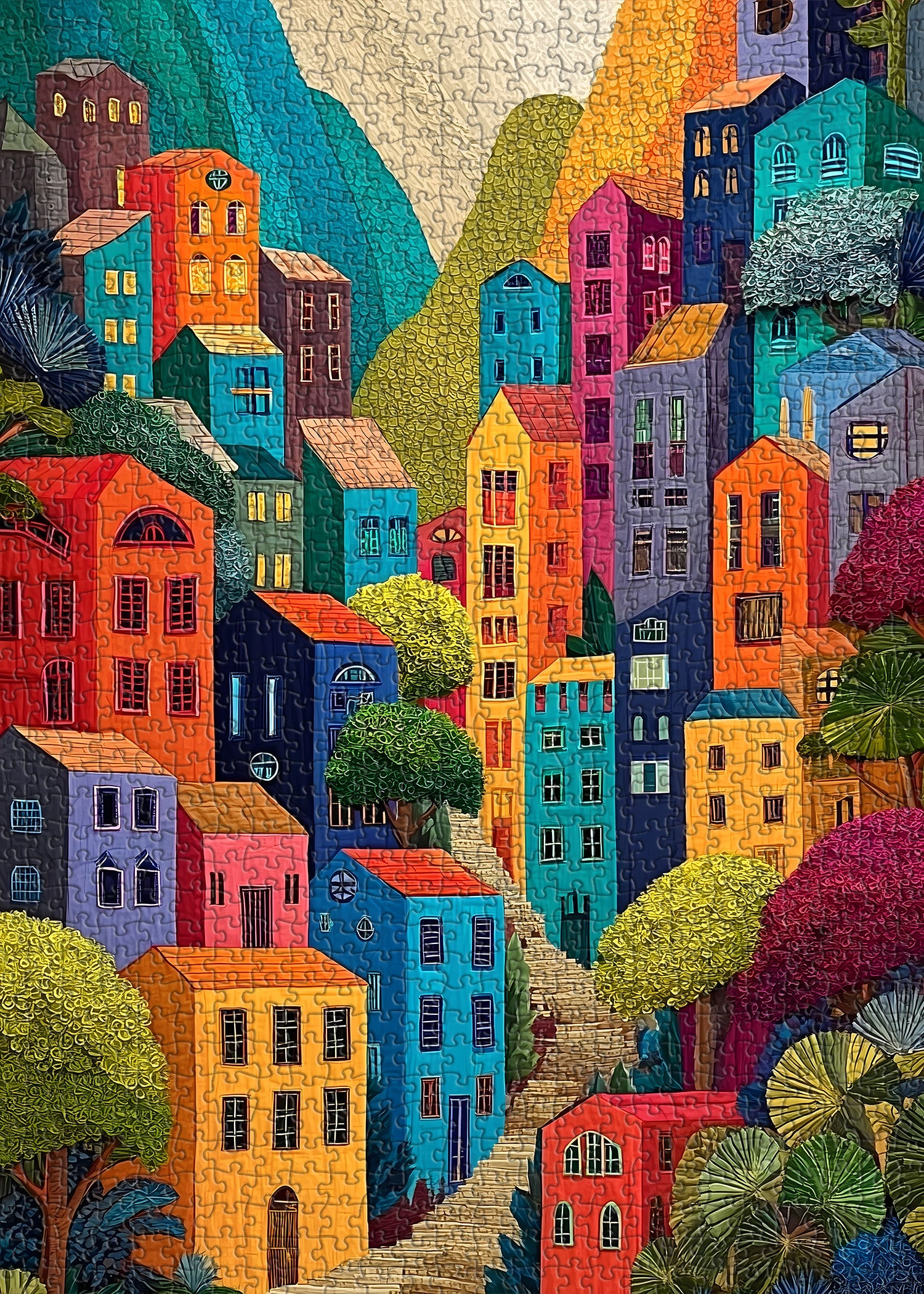 Mountain Palette Jigsaw Puzzle 1000 Pieces