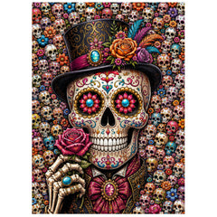 Sugar‑Skull Gentleman Jigsaw Puzzle 1000 Piece