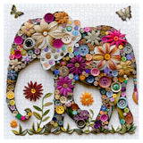 Fantasy Button Elephant Jigsaw Puzzle 1000 Pieces