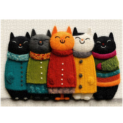 Cozy Cat Art Jigsaw Puzzle 1000 Pieces