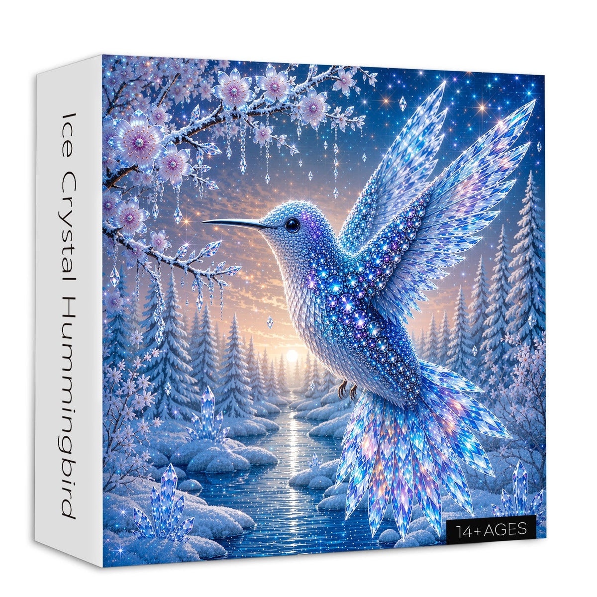 Ice Crystal Hummingbird Jigsaw Puzzle 1000 Piece