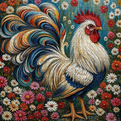 Colorful Rooster Jigsaw Puzzle 1000 Pieces