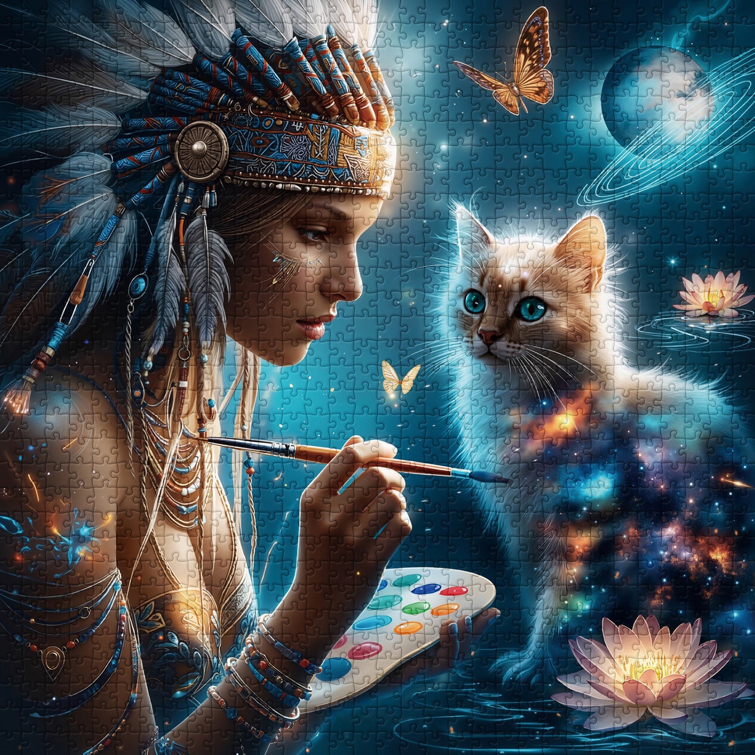 Painted Galaxy Jigsaw Puzzle 1000 Pieces