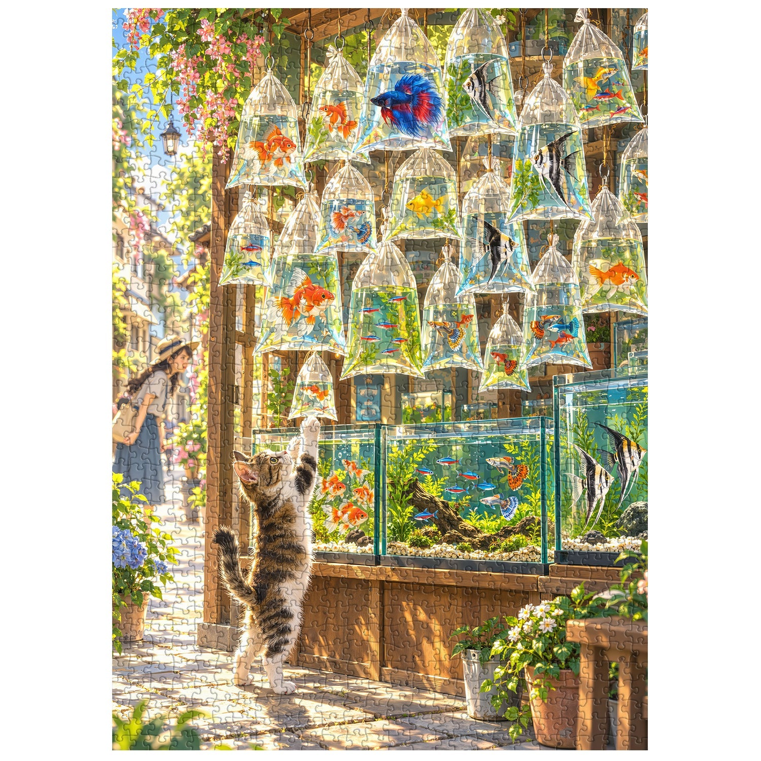 Cat's Fishy Moments Jigsaw Puzzle 1000 Pieces
