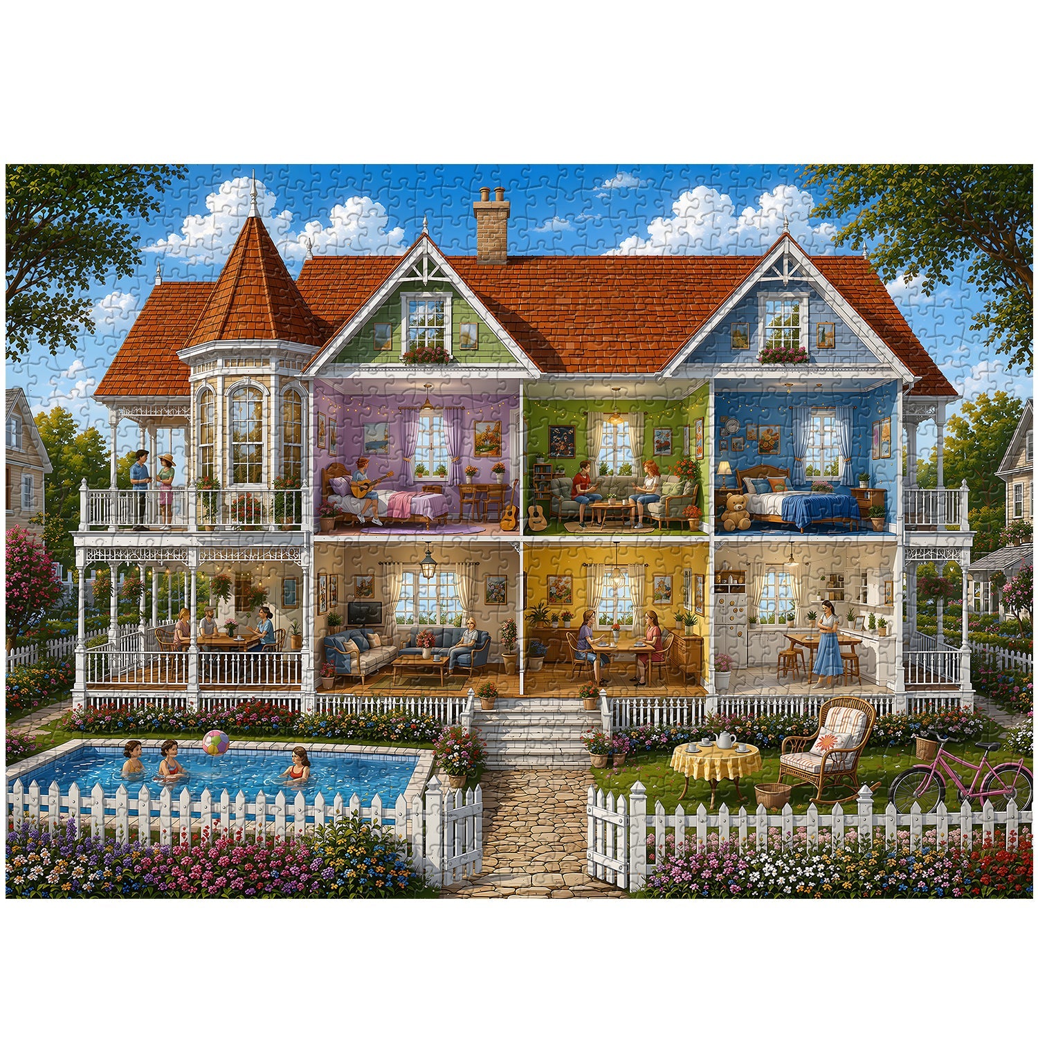 Warm Homestead Jigsaw Puzzle 1000 Piece