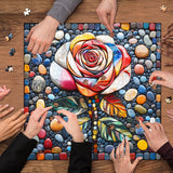 Blooming Stone Rose Jigsaw Puzzles 1000 Pieces