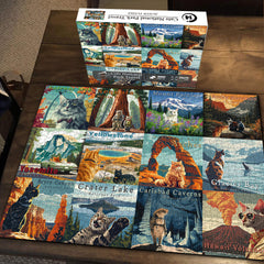 Puzzle Jigsaw de 1000 pièces des Parcs Nationaux des Chats