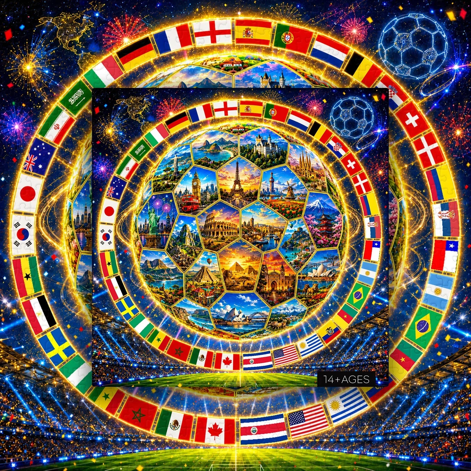 World of Football Jigsaw Puzzle 1000 Piece