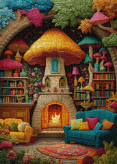 Quilted Art Treehouse Jigsaw Puzzle 1000 Pieces