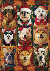 Christmas Dogs Jigsaw Puzzle 1000 Piece