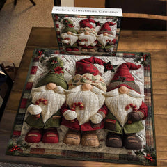 Fabric Christmas Gnome Jigsaw Puzzles 1000 Pieces